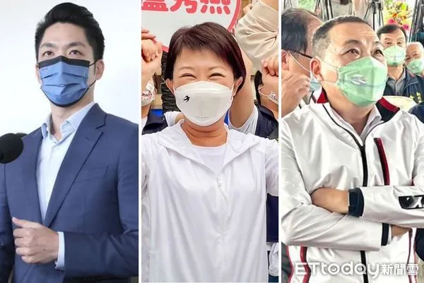 ▲▼蔣萬安、盧秀燕與侯友宜。(圖/合成圖)