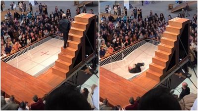 法舞者演繹「人生的起落」　階梯+彈跳床暗藏寓意！網大讚：學到好多