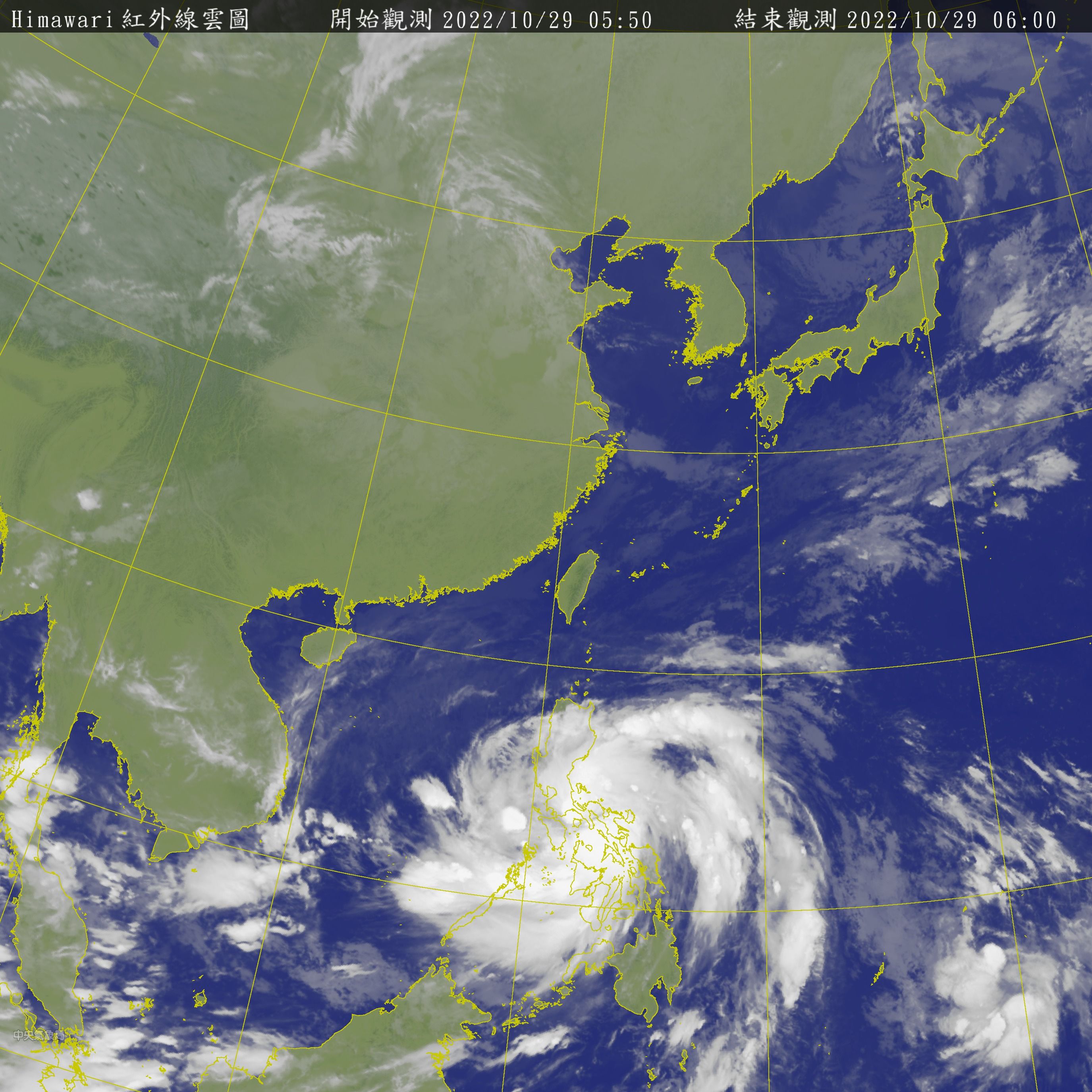 ▲▼衛星雲圖。(圖/中央氣象局)