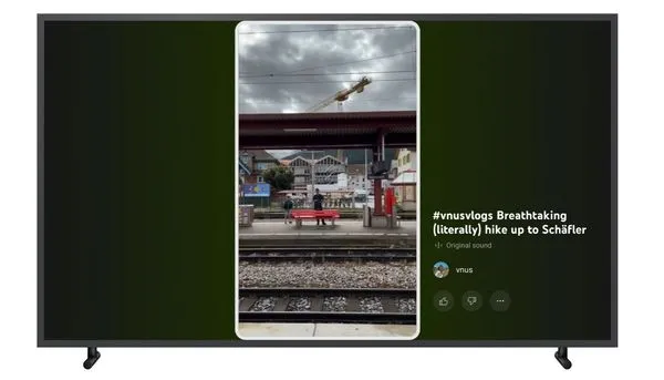 ▲YouTube為Shorts設計電視版介面。(圖/取自YouTube)