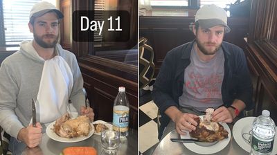 美男連續40天「每天吃一隻烤雞」　挑戰結束瘦了整整7公斤