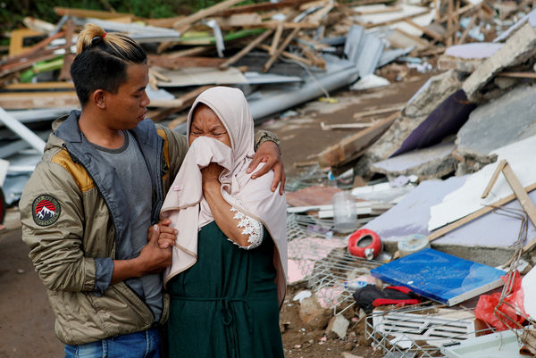 ▲▼ 印尼21日發生規模5.6地震。（圖／路透）