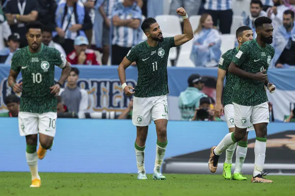▲▼2022卡達世界盃,沙烏地阿拉伯前鋒謝赫里(Saleh Alshehri)。(圖/達志影像/美聯社)