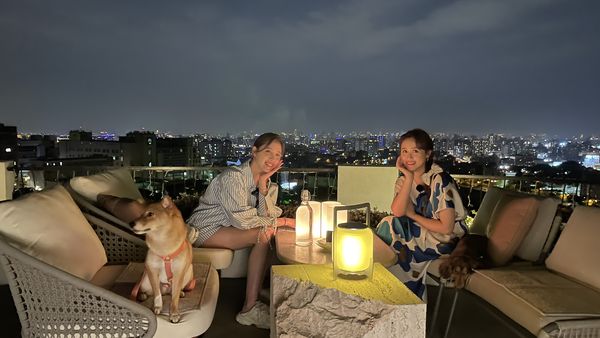 ▲▼歐陽妮妮帶愛犬Hachu上吳姍儒節目。（圖／TVBS提供）