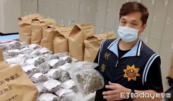 ▲▼  蘆洲警方破獲毒品集團，查獲2.4億大麻           。（圖／記者戴上容翻攝）