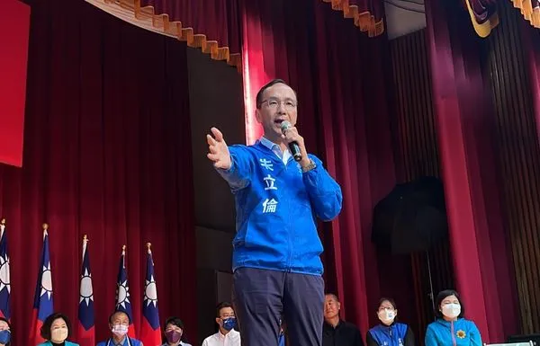 ▲朱立倫日前到雲林縣出席感恩茶會。(圖/國民黨提供)