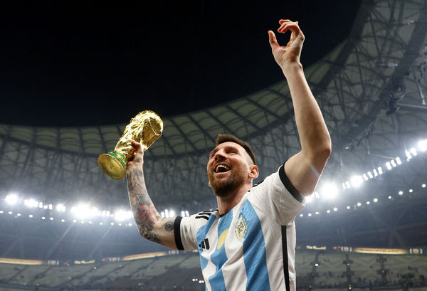 ▲▼梅西率領阿根廷在19日的世足決賽中奪冠。（圖／路透） 
