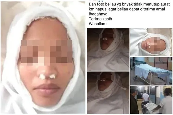 ▲▼印尼女子欠債不想還錢就裝死。(圖/翻攝自Facebook/Maya Gunawan)