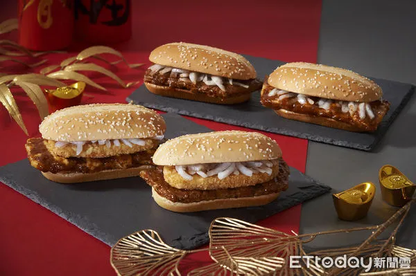 ▲▼麥當勞「金迎招財堡系列」回歸 。(圖/業者提供)