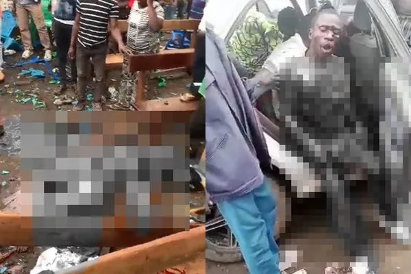 ▲▼剛果教堂遭炸彈攻擊。(圖/翻攝自推特)