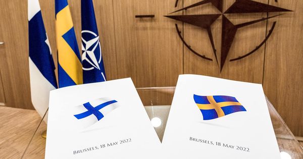 ▲▼芬蘭與瑞典2022年5月18日在北約總部正式提出加入申請。（圖取自facebook.com/NATO）
