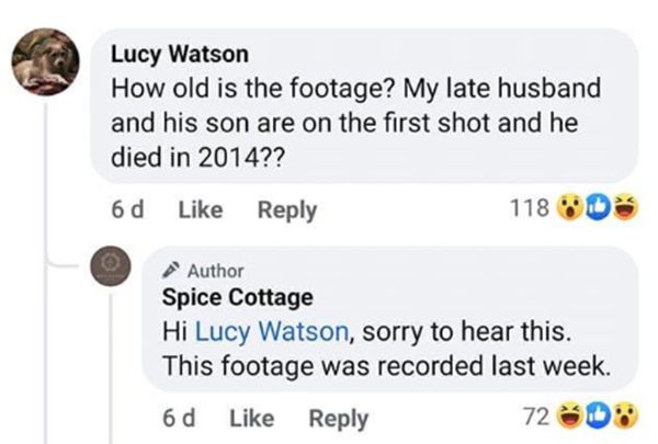 ▲英國印度式餐廳在臉書上發布一則影片，卻有女網友聲稱她去世9年的丈夫出現在畫面之中。（圖／翻攝自Facebook／Spice Cottage）
