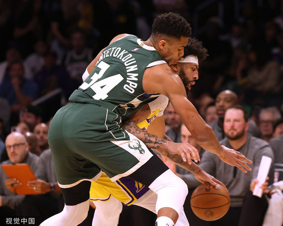 ▲▼湖人戴維斯、詹姆斯;公鹿「字母哥」安戴托昆波 。(圖/CFP)