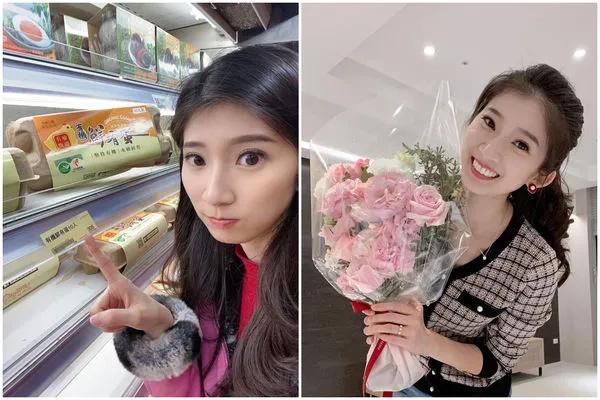 ▲▼國民黨發言人李明璇買雞蛋。(圖/翻攝李明璇臉書)