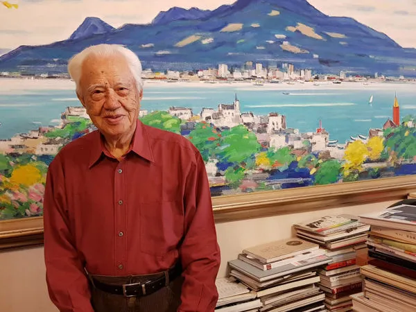 ▲▼資深畫家何肇衢驚傳確診過世,享耆壽92歲。(圖/藝術家雜誌社)