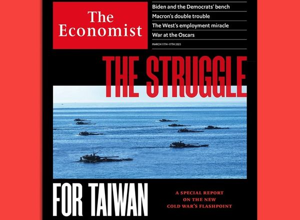 ▲▼經濟學人（The Economist）11日發行最新一期雜誌，以台海風雲做為封面故事，標題為「為台灣而戰」（The Struggle for Taiwan）。（圖／翻攝自instagram／theeconomist）