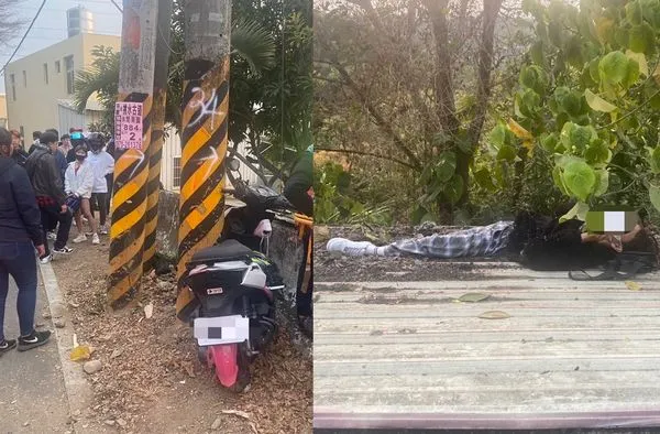 ▲▼彰化縣139縣道撞電線桿。(圖/民眾提供)