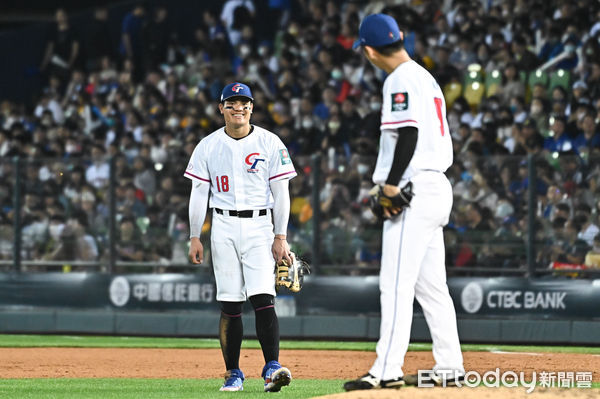 ▲▼2023WBC世界棒球經典賽張育成。(圖/記者李毓康攝)