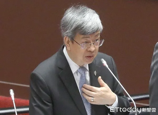 ▲陳建仁31日答詢。(圖/記者屠惠剛攝)