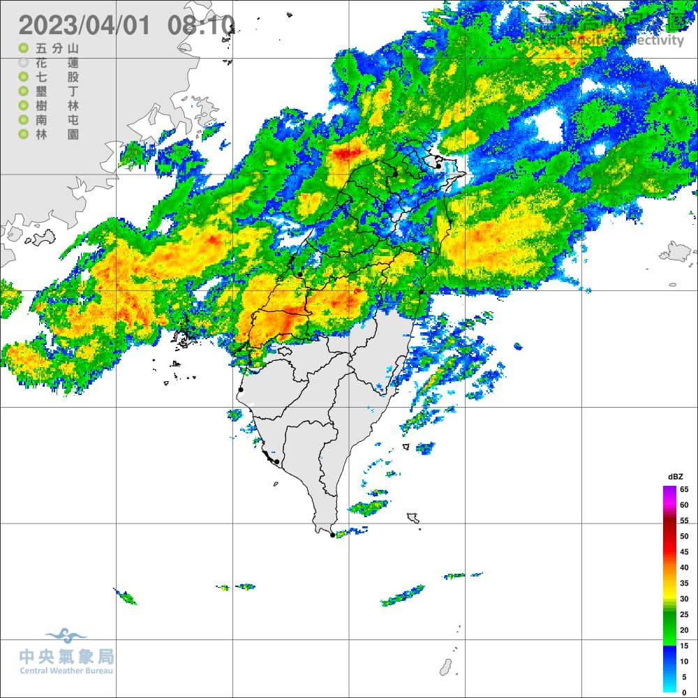 ▲▼華南雲雨區通過，中部已出現明顯降雨。（圖／台灣颱風論壇｜天氣特急）
