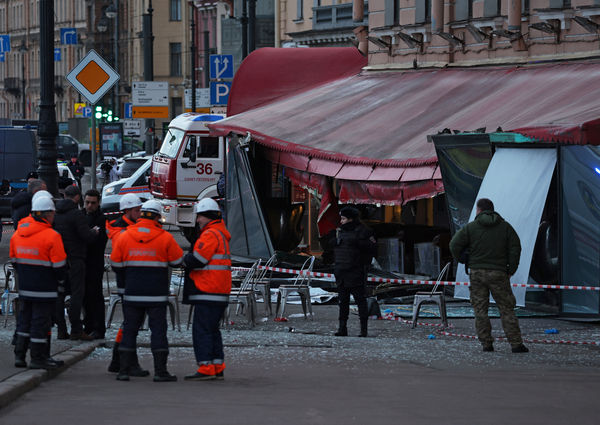 ▲▼瓦格納傭兵老闆的聖彼得堡的咖啡廳發生爆炸案，知名軍事部落客身亡。（圖／路透）