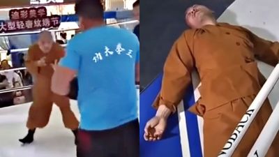 少林武僧2分鐘被KO！他大動作耍猴拳醉拳　下秒被業餘拳手一拳打趴