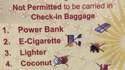 印度航空規定禁運椰子、電動滑板車和慶生拉炮　網傻眼：誰會帶這些？