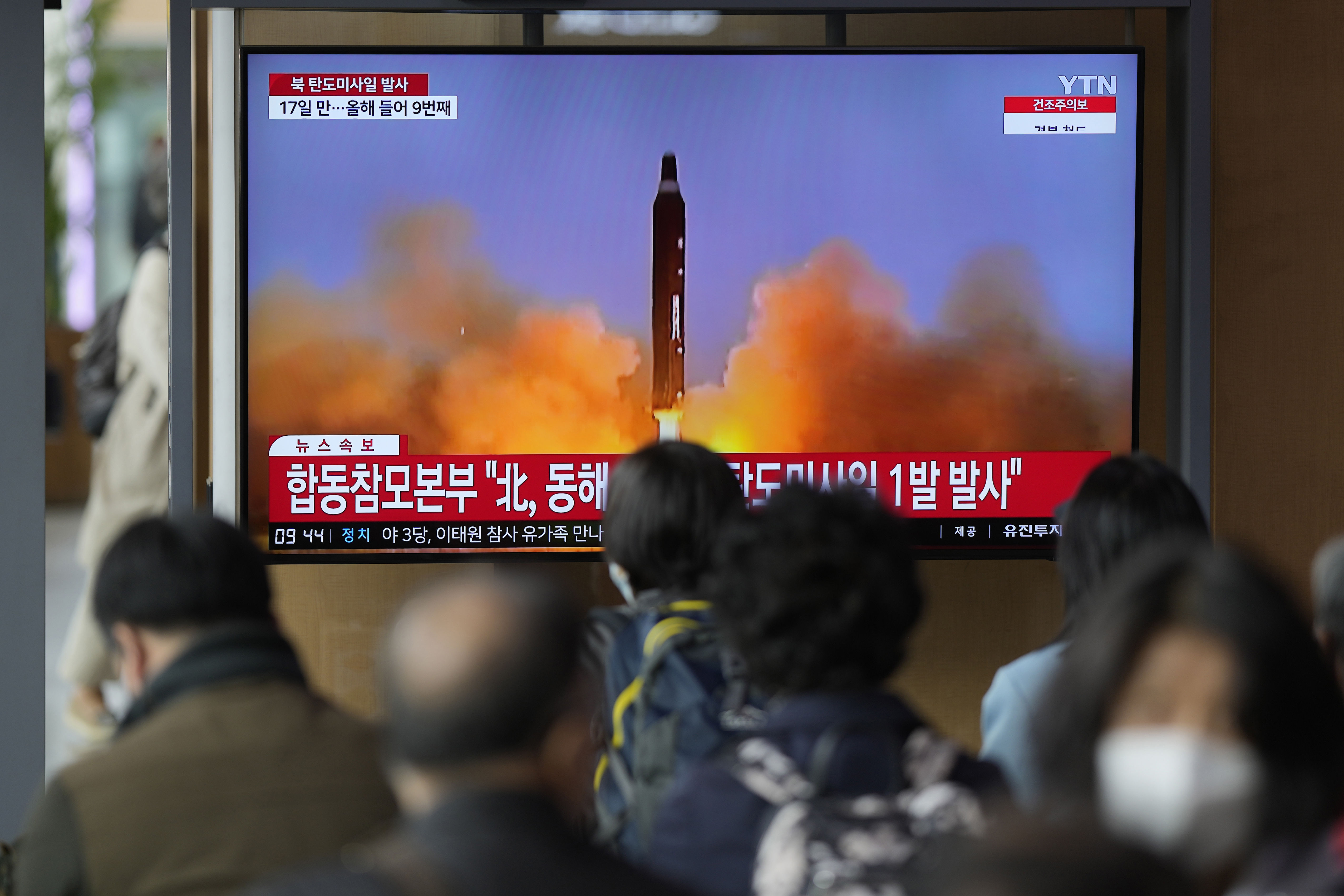 ▲北韓13日發射中程級別以上的彈道飛彈。（圖／達志影像／美聯社）