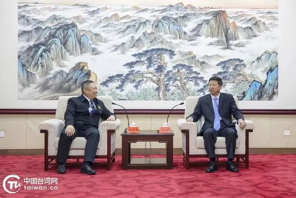 ▲中華奧會主席林鴻道與大陸國台辦主任宋濤會面。(圖/翻攝中國台灣網)