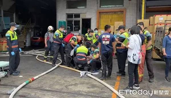 ▲▼彰化聯華食品廠火警。(圖/記者唐詠絮翻攝)