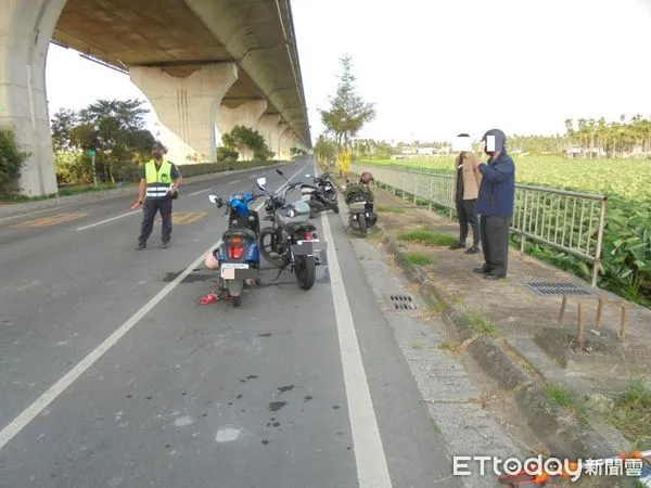 ▲屏188線20.5公里南下車道機車車禍 。(圖/民眾提供,下同)