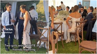女賓客參加婚禮「身穿白色禮服」出席　搶新娘風采網看傻：紅酒伺候