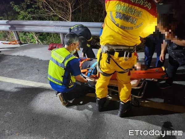 ▲台一線H會館前有車禍 。(圖/記者陳崑福翻攝,下同)