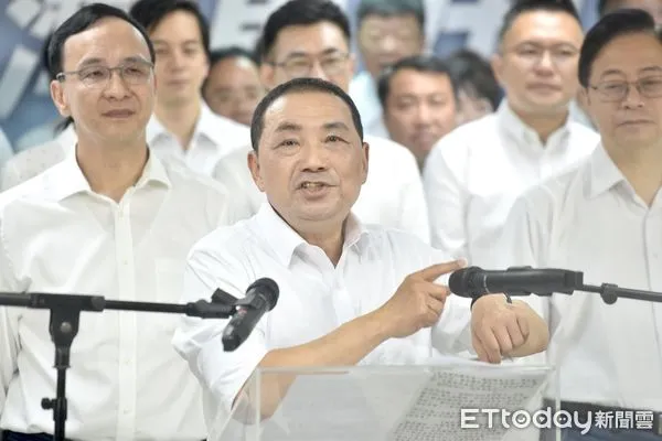 ▲國民黨 「政黨輪替、台灣更好」誓師大會,總統參選人侯友宜。(圖/記者李毓康攝)