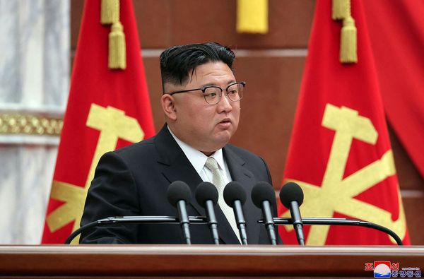 ▲▼金正恩今年2月26日在平壤召開朝鮮勞動黨第8屆中央委員會七中全會。（圖／CFP）