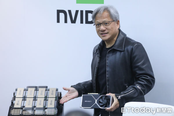 ▲NVIDIA執行長黃仁勳與分析師問答。（圖／記者林敬旻攝）