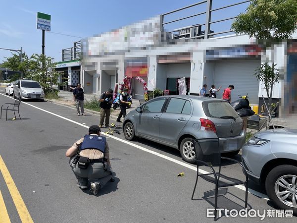 ▲台南水產店爆槍擊案，槍手連掃20多槍，警方開3槍逮人。（圖／記者林悅翻攝，下同）