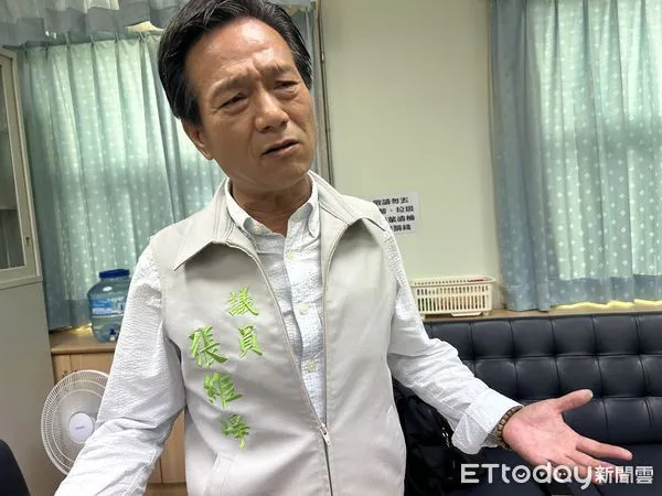 ▲雲林縣議員張維崢驚爆雲林縣警局發生高階警官霸淩刑事基層警員事件。(圖/記者蔡佩旻攝)