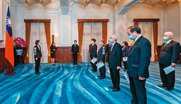 李伯道是由總統任命並至總統府宣誓的特任官,地位崇高。(翻攝總統府flickr)