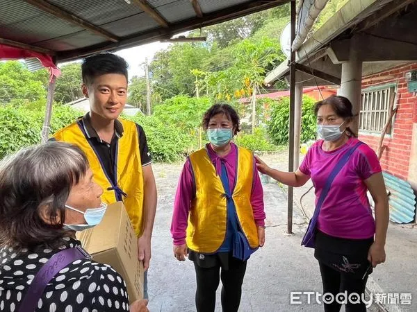 ▲嘉義縣中埔鄉崑崙山「瑤池宮」再度捐贈物資。(圖/記者楊漢聲翻攝)
