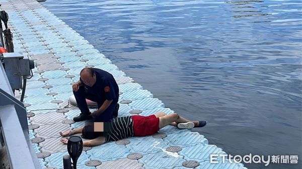 ▲▼婦人跳愛河 。(圖/記者陳宏瑞攝)