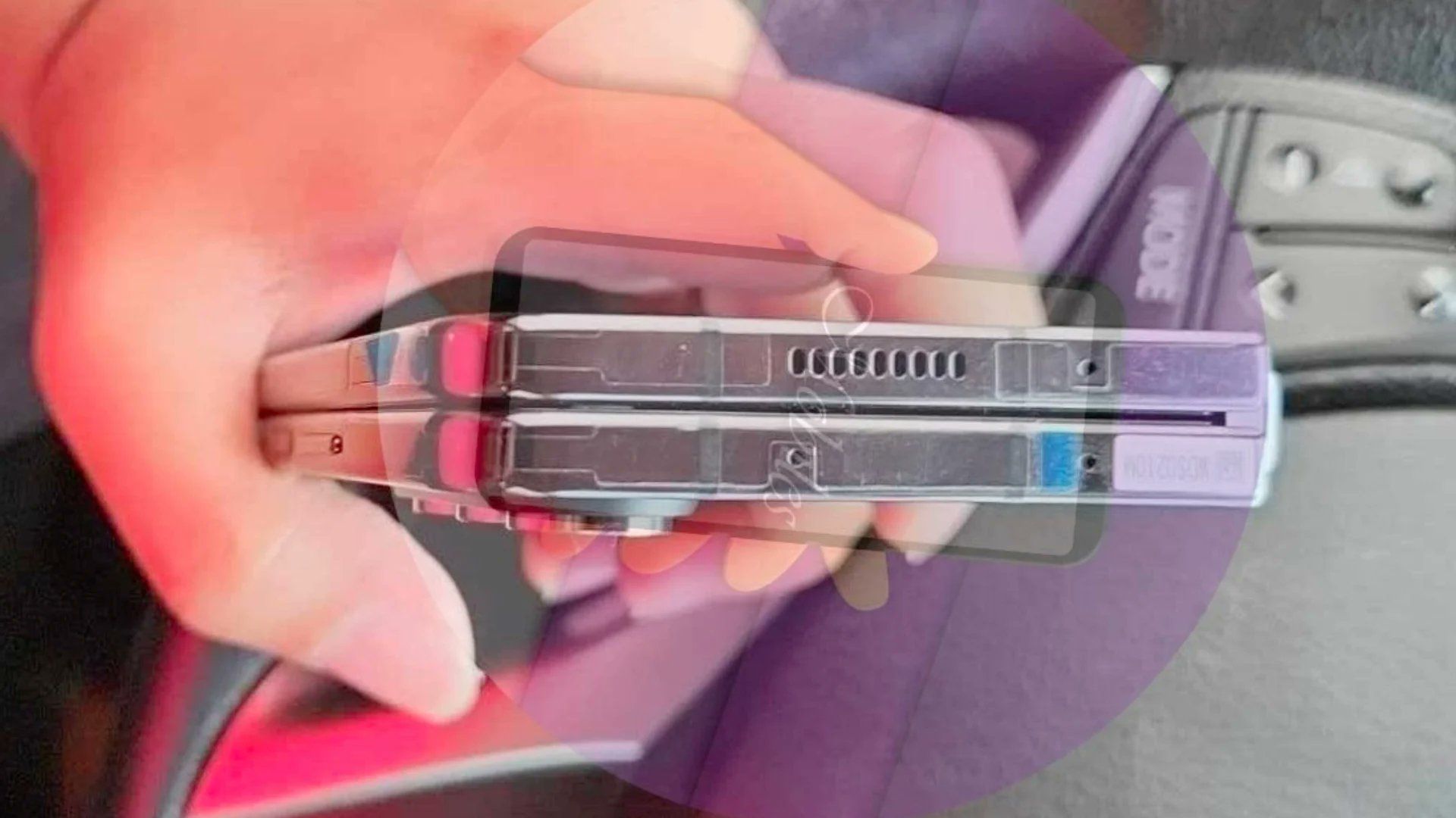▲三星最新摺疊機「 Galaxy Z Fold 5」實機照流出。（圖／翻攝推特「Ahmed Qwaider推」）