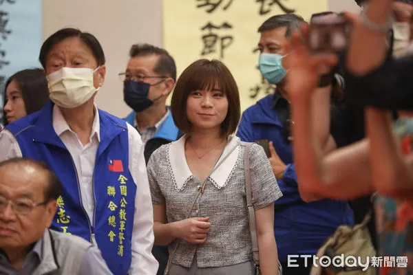 ▲侯友宜競辦發言人李利貞。(圖/記者林敬旻攝)