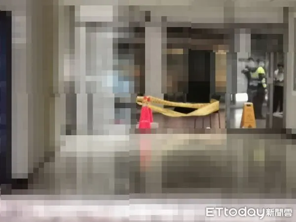 ▲▼ 松山區某商辦男子墜樓 。(圖/記者黃彥傑攝)