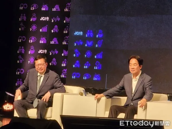 ▲▼賴清德、鄭文燦出席「未來城市,青年進行式論壇」。(圖/記者陳家祥攝)