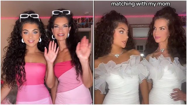 ▲▼美國康乃狄格州母女檔常被誤會是雙胞胎。(圖/翻攝TikTok@gabriella_vigorito)