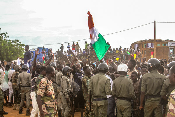 ▲尼日軍政府7月26日發動政變奪權。（圖／路透）