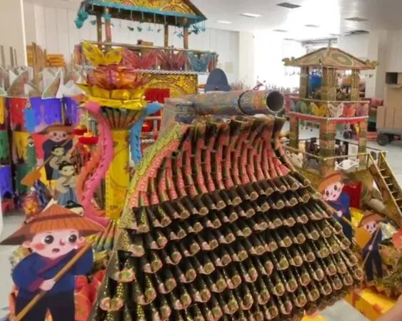 ▲鹿港地藏王廟中元普渡。(圖/記者唐詠絮翻攝)