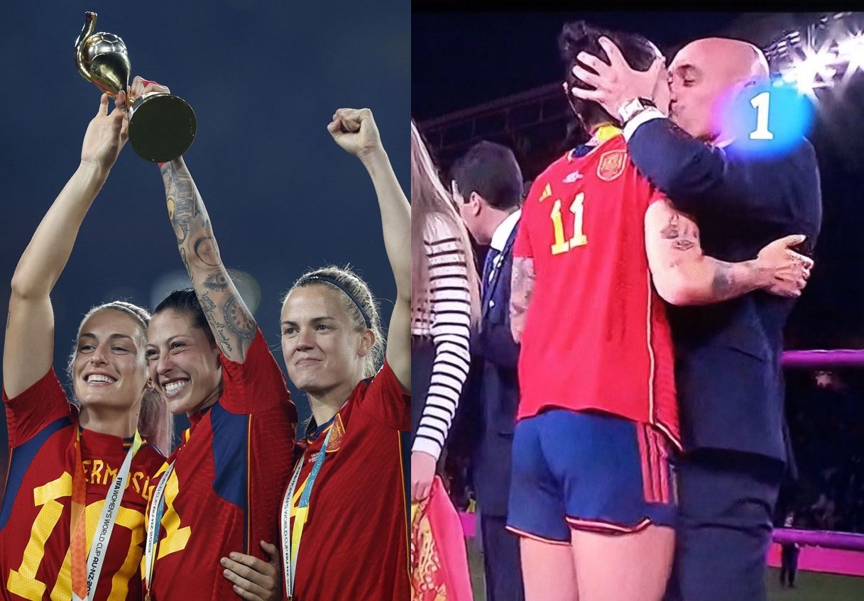 ▲西班牙女足奪世界盃冠軍，球隊中場球員艾爾莫索（Jennifer Hermoso）卻被強吻。（圖／路透））