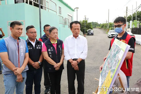 ▲▼ 蘇拉颱風來襲 翁章梁視察抽水站、召開整備會議 。(圖/嘉義縣政府提供)